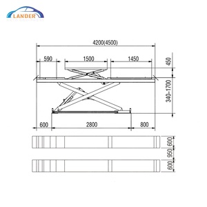 Ciseaux Portable hydraulique industrielle faciles à installer, levage de <span class=keywords><strong>voiture</strong></span> pour <span class=keywords><strong>Garage</strong></span> - Product Image 2