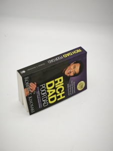 Impression de livres de haute qualité en gros pour usine, reliure parfaite, couverture souple, <span class=keywords><strong>Rich</strong></span> Dad Poor Dad, avec gaufrage - Product Image 4