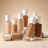 Fond de Teint Liquide Matifiant Waterproof à Couvrance Totale SPF, Longue Tenue, Faible MOQ, Marque Privée, pour Tous Types de Peaux