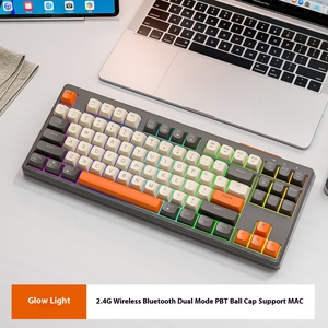 <span class=keywords><strong>Clavier</strong></span> mécanique de jeu sans fil 2,4 G, 87 touches, touches PBT, rétroéclairage RVB double mode, échange à chaud, nouveau produit - Product Image 6