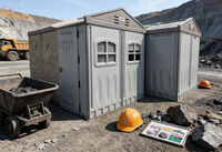 Tiny House WooWild – Nouvelle Maisonnette Modulaire Préfabriquée Portable, Étanche, en HDPE, Alimentée par Énergie Solaire, Écologique, pour Plage ou Jardin