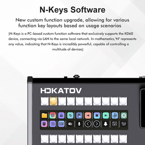 KT-KD60 chuyên nghiệp phát sóng Bảng điều khiển với 5.5 ''LCD, PTZ phím điều khiển, Atem/n-phím cho nhà thờ Studio <span class=keywords><strong>Live</strong></span> <span class=keywords><strong>Streaming</strong></span> - Product Image 3