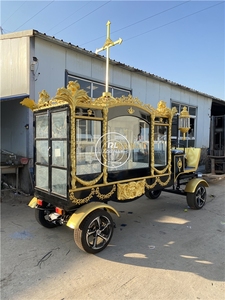 Chariots, cercueils et fournitures funéraires, Carrosse funéraire à chevaux à vendre, Voiture funéraire pour passagers, Remorque de carrosse funéraire - Product Image 3
