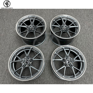 ล้ออัลลอยด์อะลูมิเนียมฟอร์จสีเทาแบบกำหนดเองสำหรับ Audi R8 ขนาด 19" 20" 22" 24" ใหม่ ลายหลายก้าน สีดำ สำหรับการปรับปรุงและอัปเกรด - Product Image 6