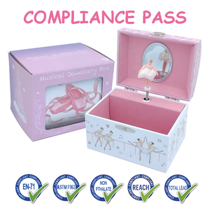 Elegante Caja <span class=keywords><strong>de</strong></span> Joyería Musical con Forma <span class=keywords><strong>de</strong></span> Zapatillas <span class=keywords><strong>de</strong></span> Ballet <span class=keywords><strong>de</strong></span> Jakos Factory - Regalo Perfecto para <span class=keywords><strong>Cumpleaños</strong></span>, Navidad y Festividades <span class=keywords><strong>de</strong></span> Niñas - Product Image 4