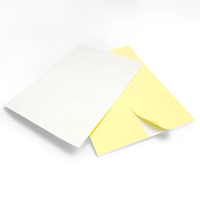 Feuille d'autocollants auto-adhésifs couchés 210x297MM avec doublure en papier silicone à fente arrière personnalisée, finition brillante/mate, pour étiquettes laser A4