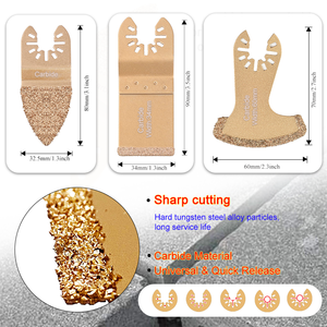 Lames <span class=keywords><strong>de</strong></span> <span class=keywords><strong>scie</strong></span> oscillantes en carbure pour le béton, le coulis, le carrelage, la céramique et la maçonnerie - Product Image 2