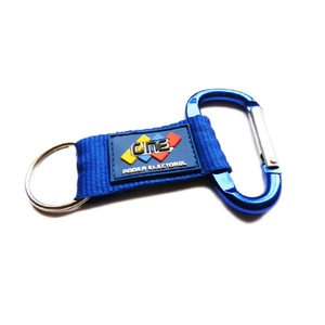 Porte-clés <span class=keywords><strong>mousqueton</strong></span> lanière personnalisé avec LOGO en caoutchouc Porte-clés lanière en nylon Sangle porte-clés en caoutchouc - Product Image 1
