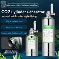 ZRDR Aquarium bricolage Kit de système de générateur de CO2 avec réglage du débit d'air de pression plante d'eau poisson Aquarium Co2 ValveCo2 bouteille de gaz