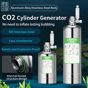 ZRDR akvaryum <span class=keywords><strong>DIY</strong></span> CO2 jeneratör sistemi kiti ile basınç hava akış ayarı su tesisi balık akvaryumu Co2 ValveCo2 gaz silindiri - Product Image 3