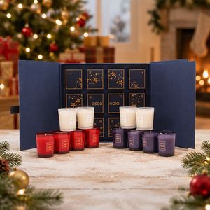 Ascena Christmas <b>Advent</b> <b>Calendar</b> <b>Candle</b> Gift Set Soy Wax Scented <b>Candles</b> in Glass Jars - Product Image 1
