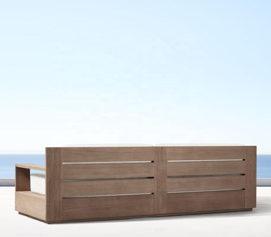 High end luxury outdoor sofa furniture sets wood outdoor modern sectionals