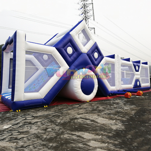 Gran pista de obstáculos inflable comercial para niños, área de juegos inflable, castillo inflable para saltar. - Product Image 2