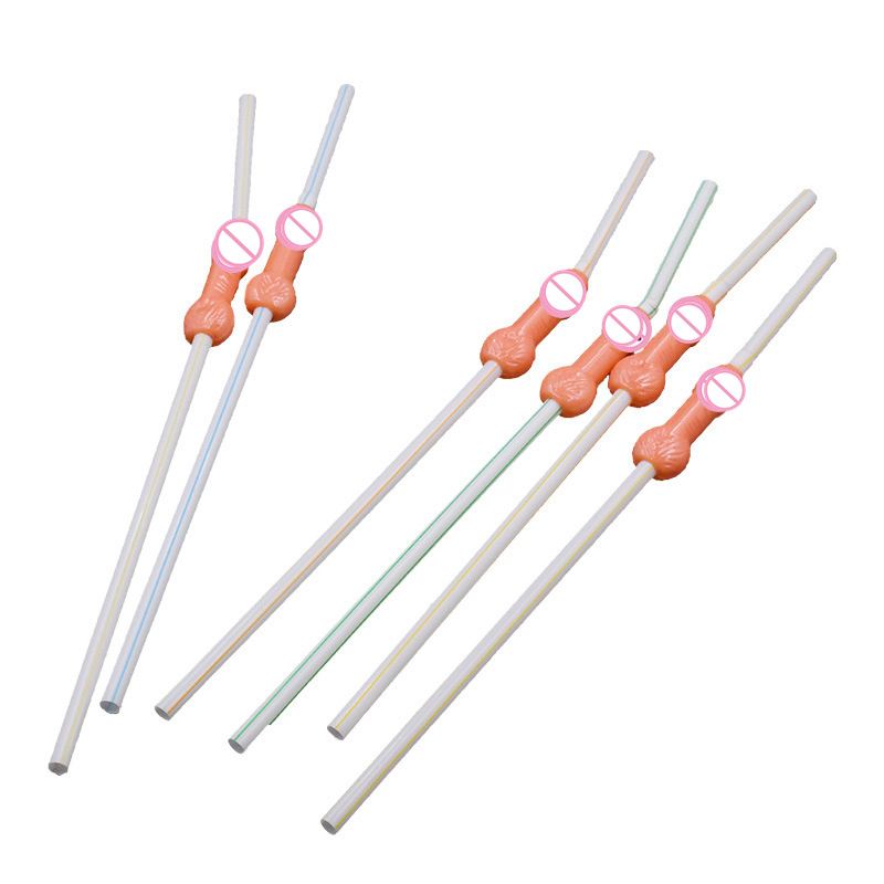 Fun & Sex Toy Plastic Drinking Straws for Bachelorette Parties