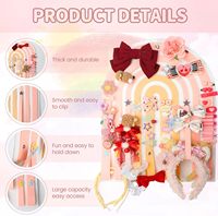 Filles Tenture Murale Décor À La Maison Cheveux Accessoire Arcs Organisateur Cintre Pour Chambre De Fille