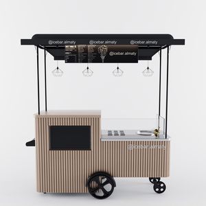 Hot <strong>Selling</strong> Retail Cart <strong>Food</strong> Movable Display <strong>Stand</strong> for Sale - Product Image 2