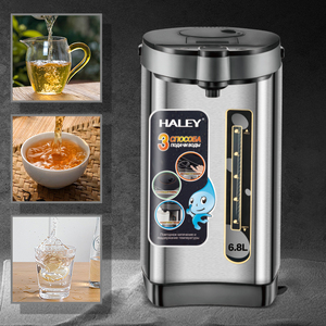 Dispensador de Agua Caliente Eléctrico HALEY de 6.8L, Acero Inoxidable 304, Bomba de 3 Vías, Función Mantener Caliente, Re-hervir, Botella Térmica, OEM ODM, para Hotel y Exteriores - Product Image 3