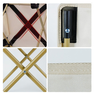 Silla Metálica Plegable Moderna al por Mayor, Muebles Portátiles Resistentes para Exteriores, Patio, Picnic, Jardín, Playa, Senderismo - Product Image 5