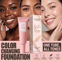 Fond de teint changeant de couleur, hydratant longue durée, liquide, imperméable, éclaircissant, mat, fond de teint magique pour le visage