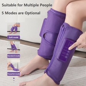 Drahtlose Luftkompressionsbein-Waden massage gerät mit Wärme und 5 Luftdruck für die Bein zirkulation - Product Image 4