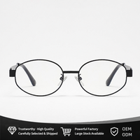 Lunettes Rétro Ovales Monture TR Unisexe Anti-Lumière Bleue UV400 Or Rose Argent Noir pour Lecture et Ordinateur Vente en Gros 2026