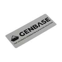 Placa de Identificación Rectangular Personalizada de Acero Inoxidable con Acabado Cepillado y Texto Negro para Máquinas y Herramientas