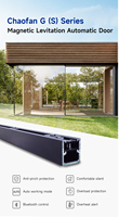 Puerta Automática de Aleación de Aluminio con Motor de Corriente Continua de Levitación Magnética, Silenciosa, de Bajo Consumo y Ahorro de Energía, Moderna, para Oficinas, Hoteles y Comercios