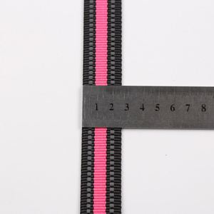 เทปโพลีเอสเตอร์หลากสี สายรัดผ้าไนลอนเทียม สายรัดสะท้อนแสงสองสี สำหรับกระเป๋า สิ่งทอในบ้าน เข็มขัด สายรัด - Product Image 5