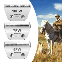 Neues Professionelles Haustierpflege-Set mit Breiten A5-Tierhaarschneidklingen aus Hochkohlenstoffstahl – 3FW/4FW/5FW/7FW/10FW/30W