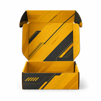 Boîte pliable personnalisée OEM, emballage d'expédition imprimé en couleur avec l'image de la marque pour l'expédition des produits
