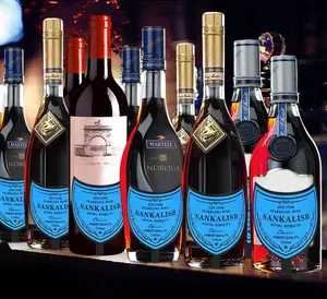 Etiquetas de vino iluminadas para fiesta de club nocturno para su negocio de vinos