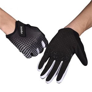 Boton Cycling Gloves <b>Long</b> Fingers Anti <b>Slip</b> Outdoor Sports Bicycle Gloves Unisex Adult Black White - Product Image 2