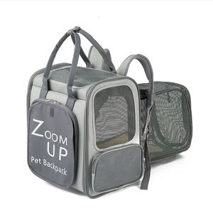 Eco-Friendly Pet Dog <b>Cat</b> Travel Carrier Bag Transport Expandable Pet Carrier Bag Breathable Foldable Pet Bag - Product Image 1