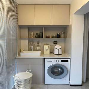 Custom Balcony <b>Cabinet</b> <b>Door</b> <b>Washing</b> Wood <b>Cabinet</b> for <b>Washing</b> <b>Machine</b> - Product Image 5