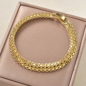 polished tightknit multilayer reflective trendy unisex copper <b>men</b> pour femmes couples fashion <b>bangles</b> bracelet - Product Image 1