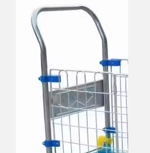 AOCHEN Chariot à plate-forme pliante Chariot de camion avec cage avec chariots et chariots à grandes roues - Product Image 5