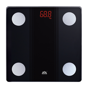 Balance électronique professionnelle 150 kg, indice de masse corporelle, pèse-personne intelligent pour la cuisine, le bureau, design compact - Product Image 2