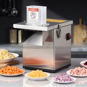 Machine à découper les légumes électrique 220V, capacité 150kg/h, pour oignon, citron et autres légumes, idéale pour la cuisine domestique. - Product Image 1