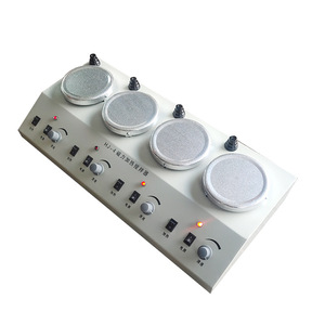 เครื่องกวนสารแม่เหล็กแบบหลายหัว Hj 4 รูปทรงแผ่นดิสก์ 220v สำหรับใช้ในห้องปฏิบัติการ ทำงานต่อเนื่องพร้อมฟังก์ชั่นให้ความร้อน - Product Image 2