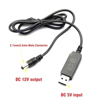 Cable de Alimentación USB ZYSY DC de 5V a 9V/12V con 8 Adaptadores Macho-Hembra para Router, Luz LED y Convertidor