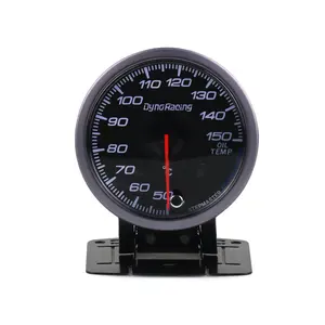 60MM indicador de temperatura 50-150C Blanco/luz ámbar pico Función de temperatura de aceite de coche medidor con sensor