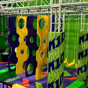 Terrain de jeu intérieur de saut de lit de trampoline de fitness personnalisé Ninja Warrior parcours d'obstacles pour enfants - Product Image 1