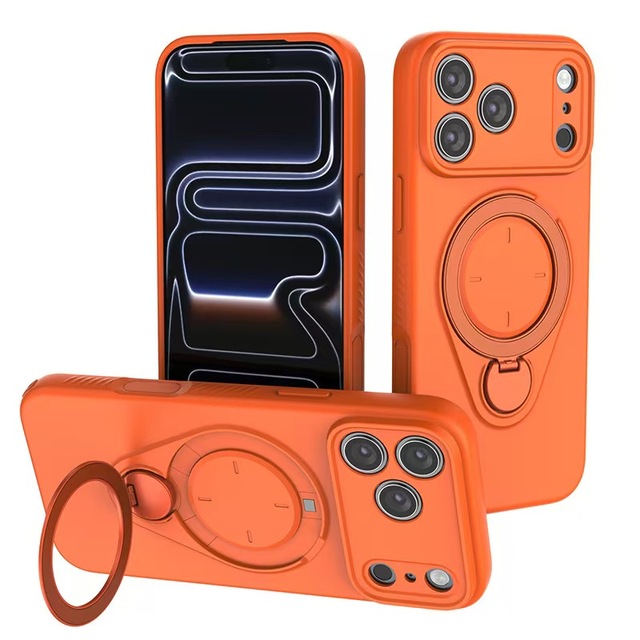 Magnetic Kickstand TPU Phone Case for 17 Pro Max All-in-one Shockproof Multi-color