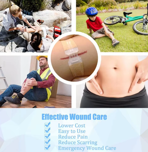 Y Tế Vô Trùng Dây Kéo Da Ban Nhạc Viện Trợ Dính Đàn Hồi Vết Thương Đóng Cửa Dải Steri Dải Cho Chăm Sóc Vết Thương - Product Image 6