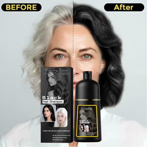 Joynna 500Ml Action Rapide Longue Durée Couleur des Cheveux Teinture Shampooing Crème Naturelle à Base de Plantes Couverture de Cheveux Blancs pour Hommes Femmes - Product Image 3