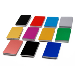 カスタムロゴとテキスト入りメタル名刺 レーザー彫刻メタルアルミカード - Product Image 5