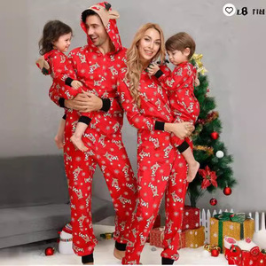 Ensemble de vêtements de Noël pour la famille, pyjamas pour maman, papa et enfants, 2 pièces, tissu doux à manches longues, vêtements de maison, vêtements pour bébé qui rampe - Product Image 4