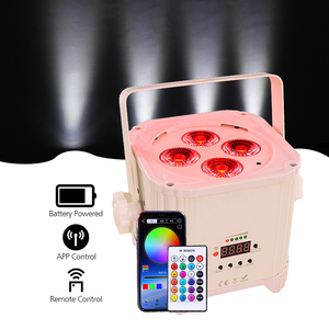 Đèn Par <span class=keywords><strong>Led</strong></span> Chạy Pin Điều Khiển Từ Xa Không Dây Wi-Fi Di Động Chạy Bằng Pin - Product Image 2