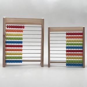 مجموعة حاسبة خشبية متعددة الوظائف بـ 10 صفوف لتعليم الرياضيات للأطفال - Product Image 5