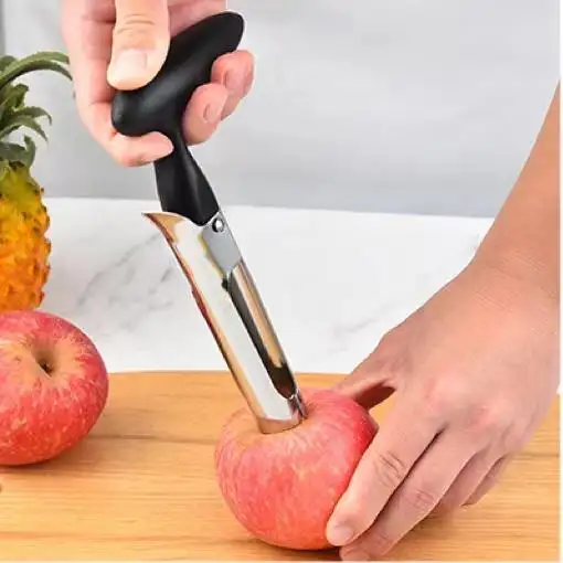 新製品耐久性のある家庭用アップルコアラー梨用フルーツコアラーリムーバー使いやすいステンレス鋼アップルコアラー